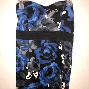 Tight mini strapless dress